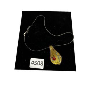 Dichroic Lampwork Glass Fish Pendant, Sea Life Necklace, Aquarium Gift For Her